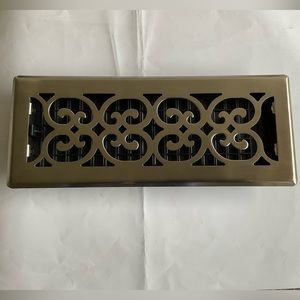 Decor Grates SPH412-NKL Floor Register, 4 X 12 Brushed Nickel